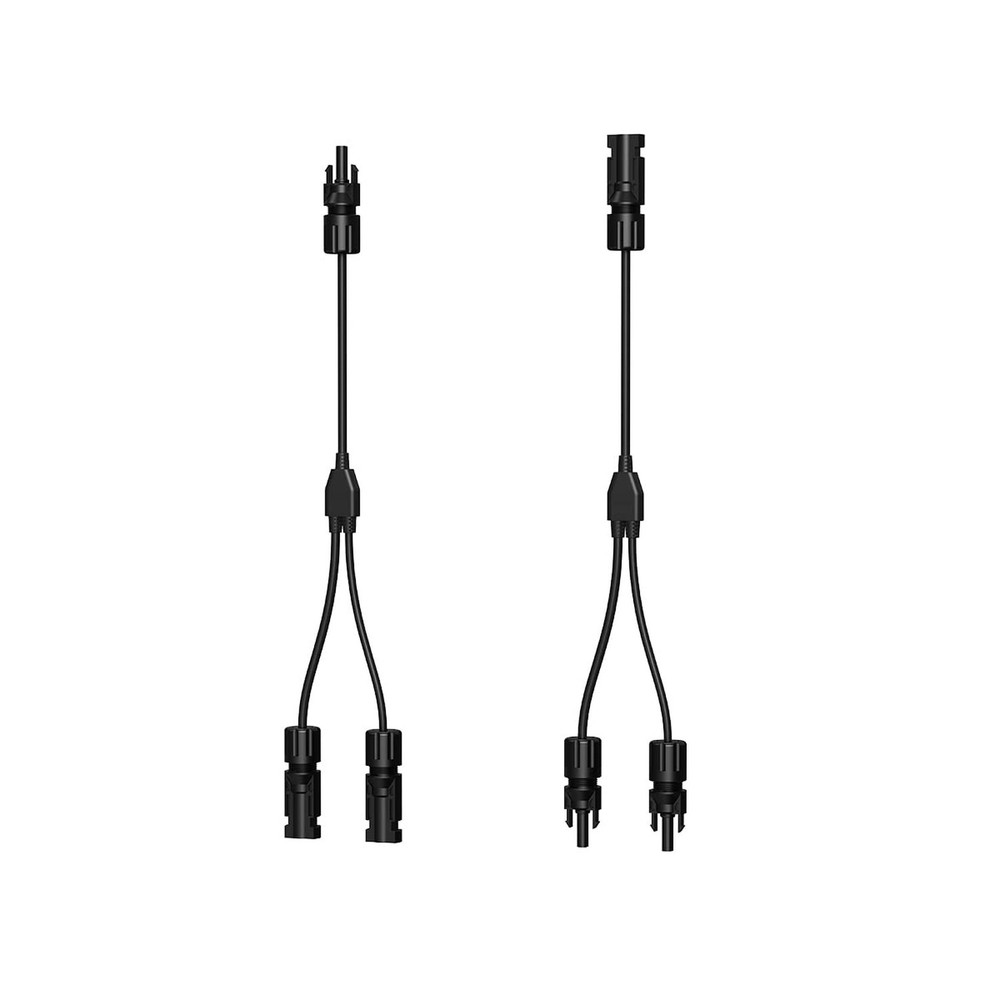 Solar Parallel Charging Cable 1-to-2 Y Branch Parallel Wire Plug Tool Kit for...