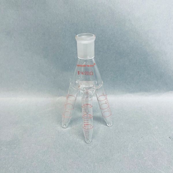 Kontes Cow-Type Distillation Reciever 3 ml 14/20 Outer Joint