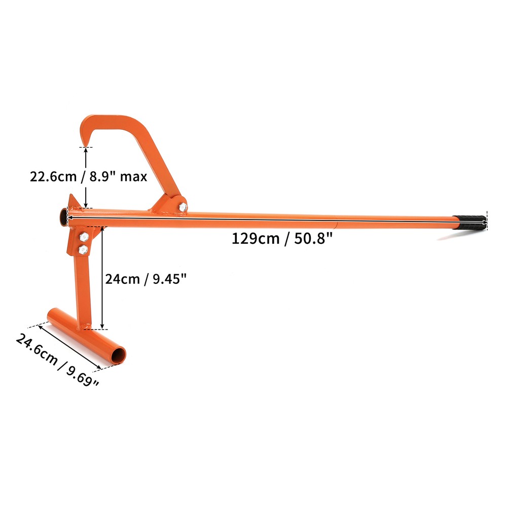 51" Steel Timberjack Timber Jack Tool Log Lifter Roller Log Cant Hook Puller