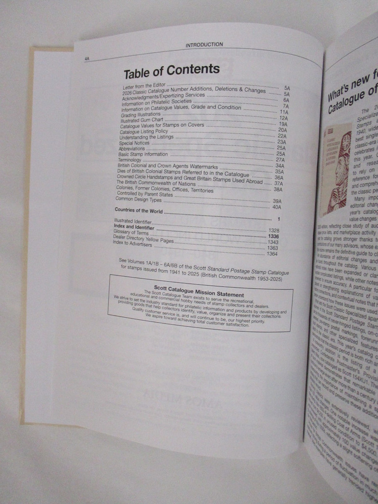 2026 Scott Classic Catalogue of Worldwide Stamps and Covers 1840-1940