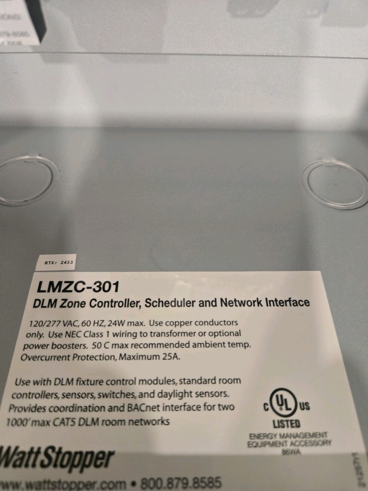 WATTSTOPPER ( LMZC-301 ) DLM Zone Controller Scheduler And Network Interface