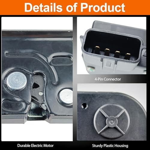 Trunk Latch Compatible with 2012-2017 Veloster Rear Tail Gate Lock Actuator