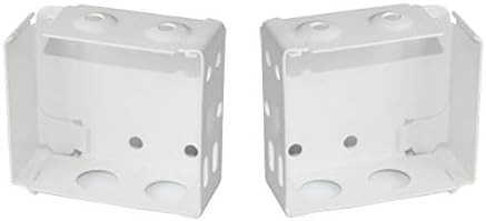 2 Pcs White Window Blinds Headrail Bracket