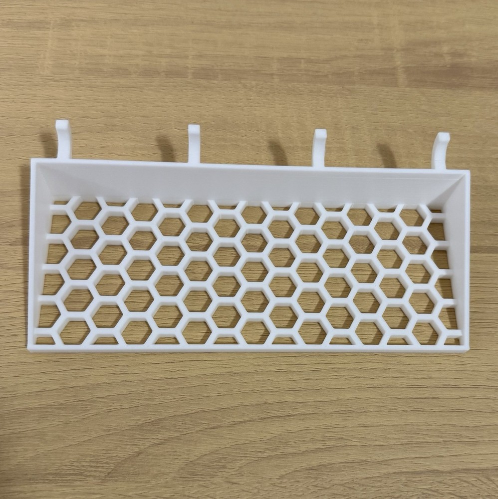 Pegboard Screwdriver Holder Rack Organizer 3D Printed Tool Storage - White