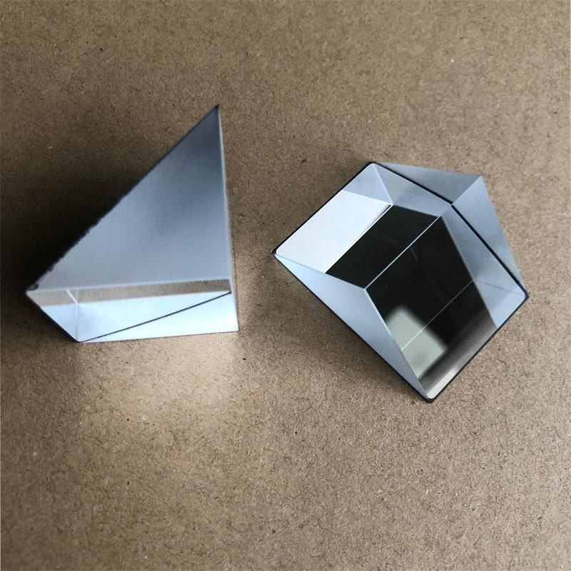 2pcs Right Angle Reflective Prism 45° Optical Glass Reflecting Experiment