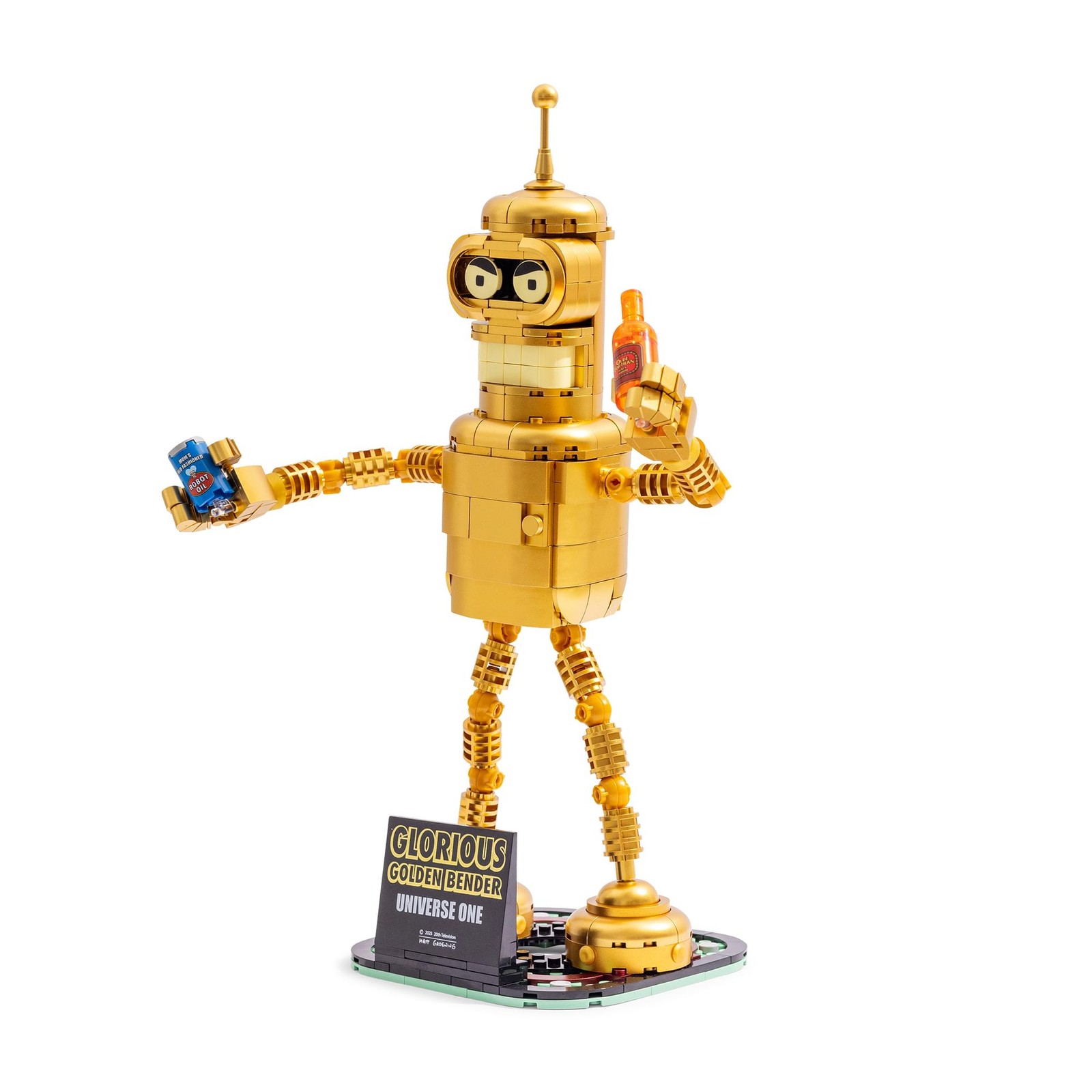 Brickcraft Futurama Glorious Golden Bender 396-Piece Building Kit