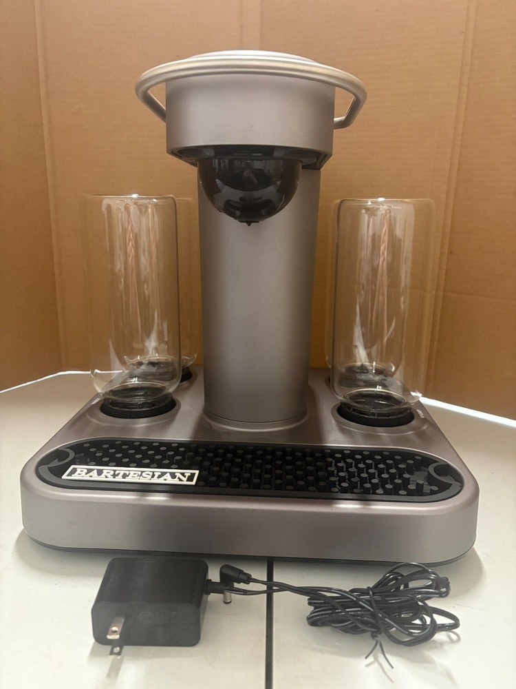 Bartesian Premium Cocktail Maker Machine w 4 Glass Bottles