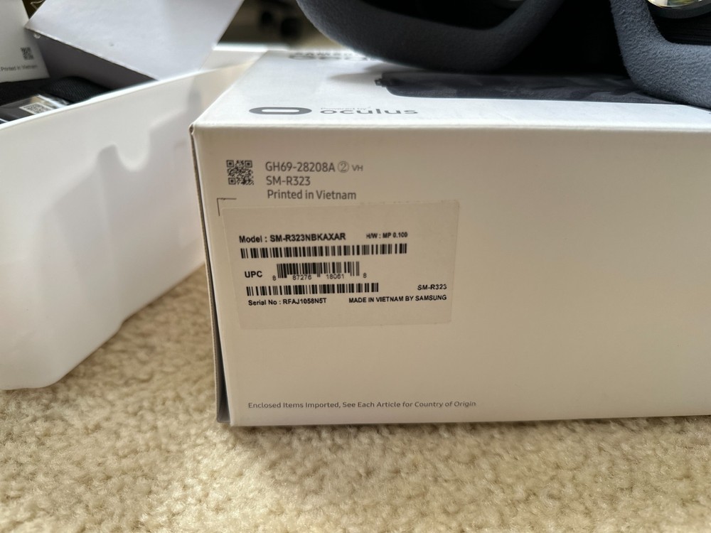 Samsung Gear VR Model Oculus VR Headset