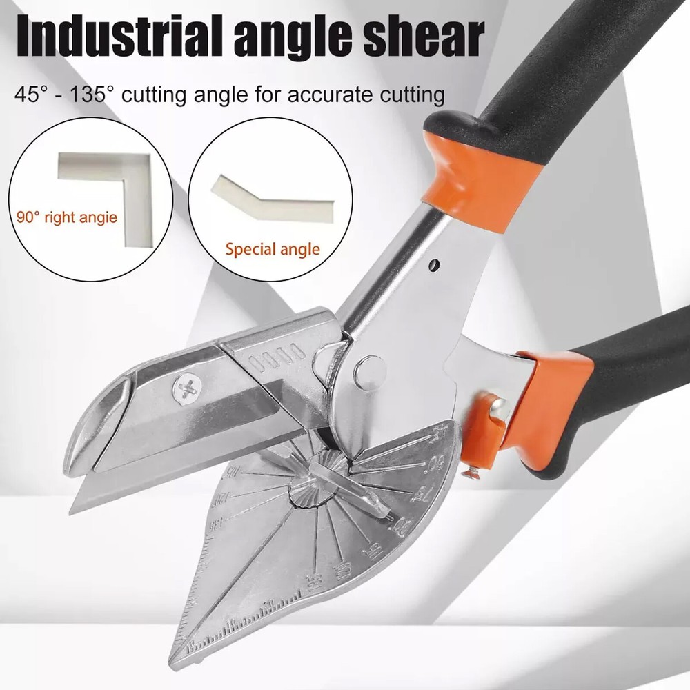 Multifunctional Sharp Multi Angle Scissors Miter Shears Adjustable 45°-135°