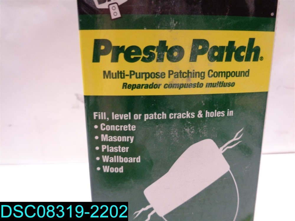 QTY=48LB:(4LB X 12)PRESTO PATCH Multi-Purpose Patching Compound Repair Fix 58505