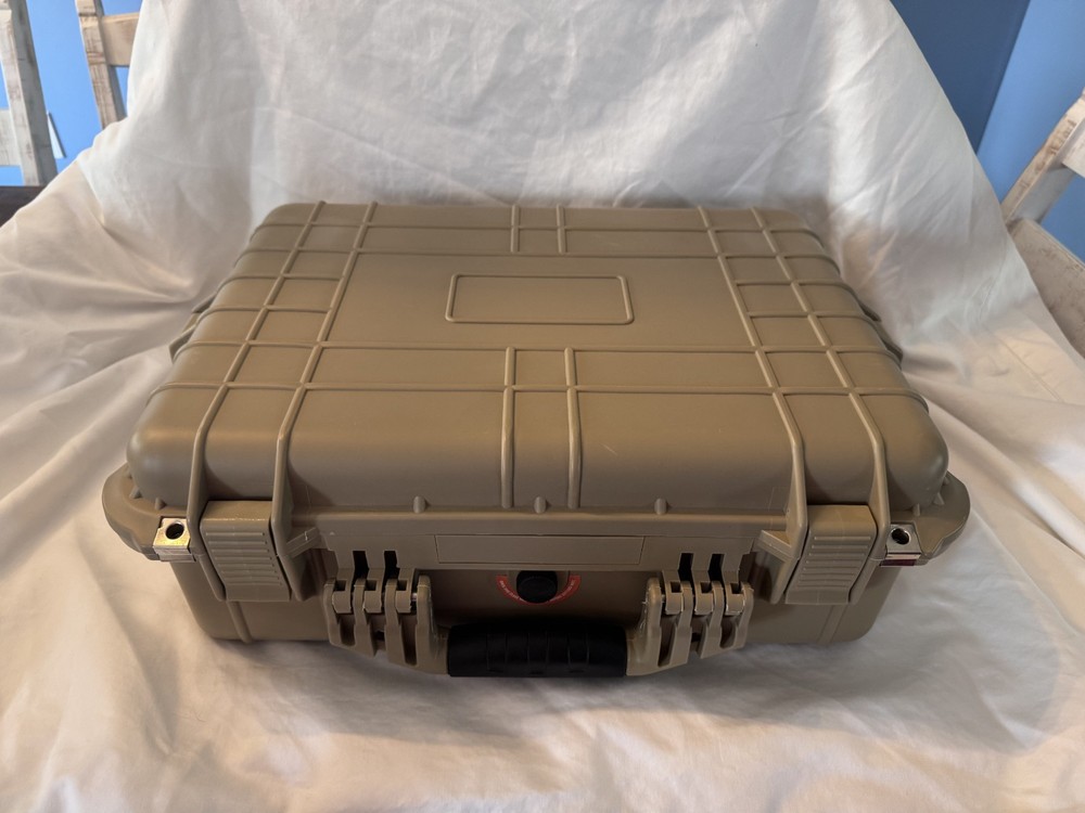 Weatherproof Protective Hard Case tan Apache 4800 DRILLED HOLE