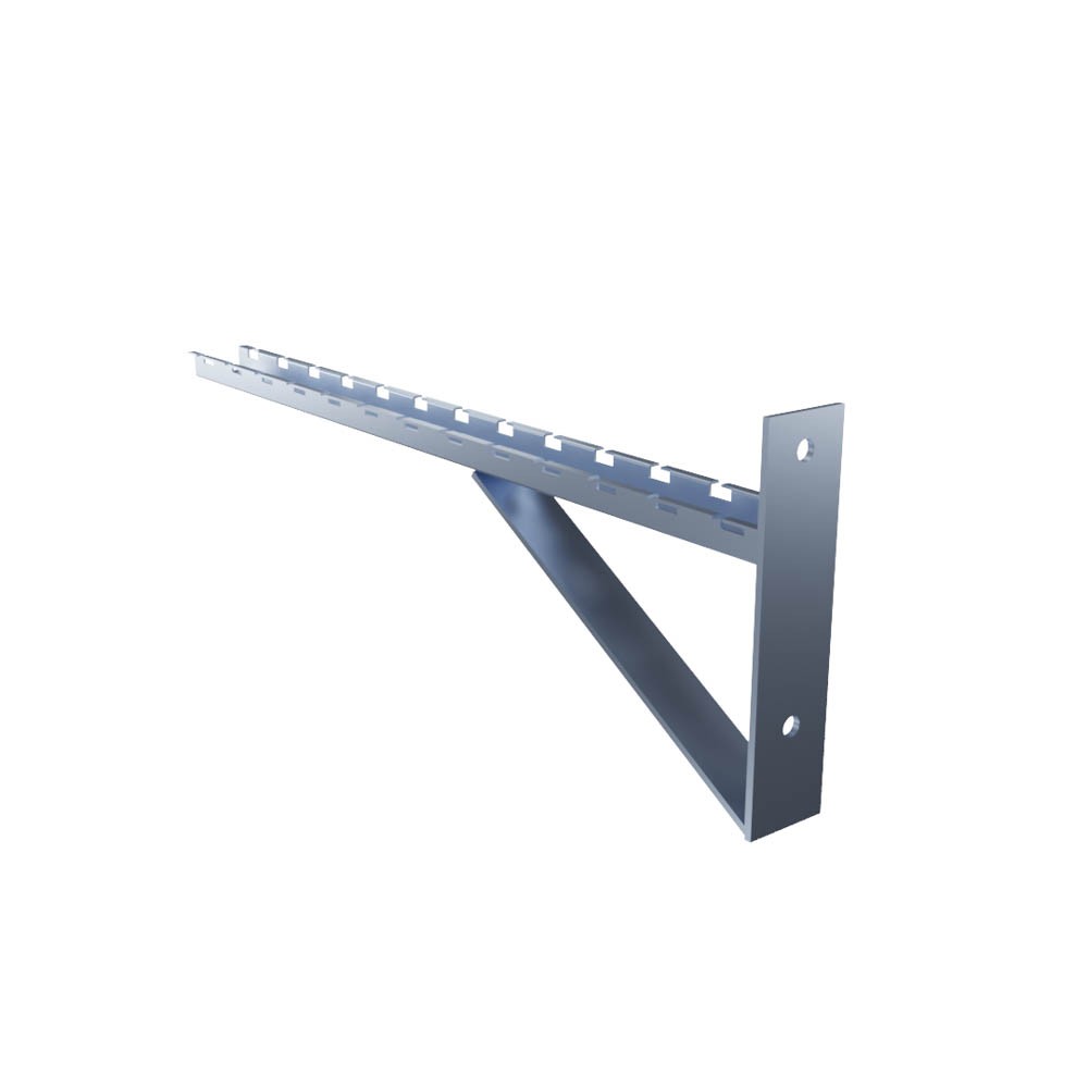Electro Zinc Plated Wire Mesh Cable Tray bracket, Triangle, Wall Mount, 600mm ,