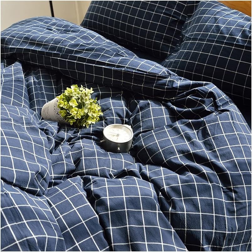 100% Washed Cotton Duvet Cover for Weighted Blanket 60x80