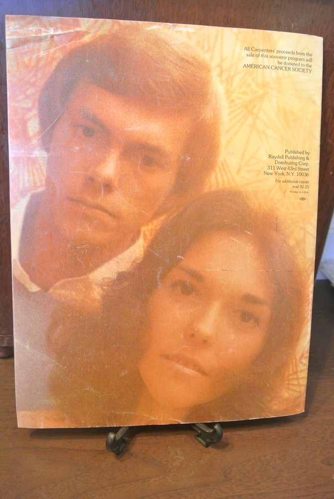 Carpenters Tour Program from 1975