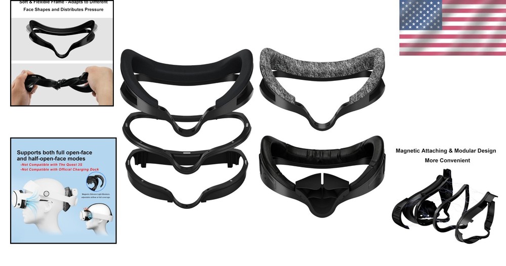 Multi-Material Pads Set for Quest 3 Accessories