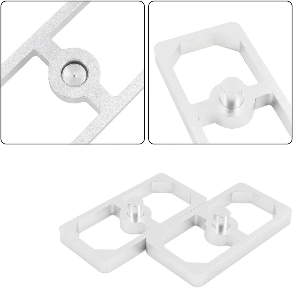 Universal Aluminum Leaf Spring Lowering Block Kit Versatile for 2 Pack 0.5 Inch