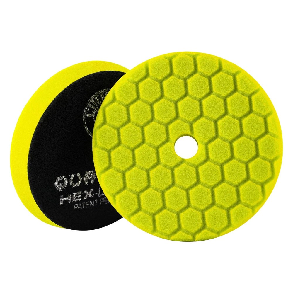 Quantum Hex-Logic 6-1/2" Foam Yellow Heavy Hook-and-Loop Buffing Pad