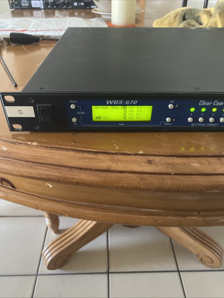 Clear-Com WBS-670 UHF Wireless Intercom System Base Station /C6 Band
