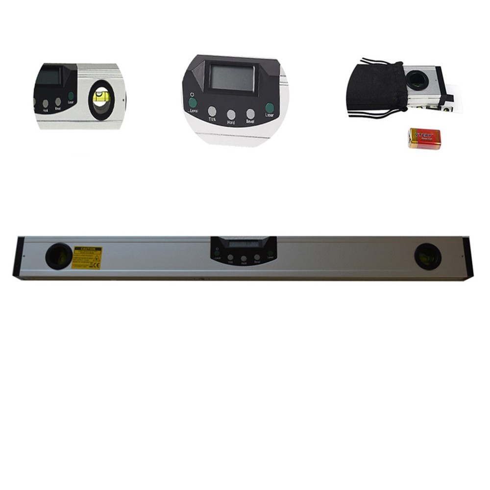 Precision Digital Display Infrared Level Angle Ruler Level Measuring Tool 600mm