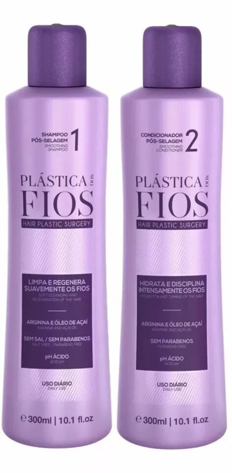 Cadiveu Home Care Plastica dos Fios Kit Liso Magico Shampoo Cond Post Sealing