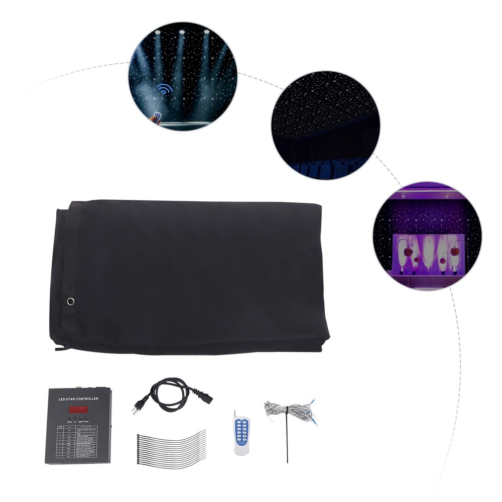 13.12 × 13.12ft LED Star Sky Backdrop with Controller for Events