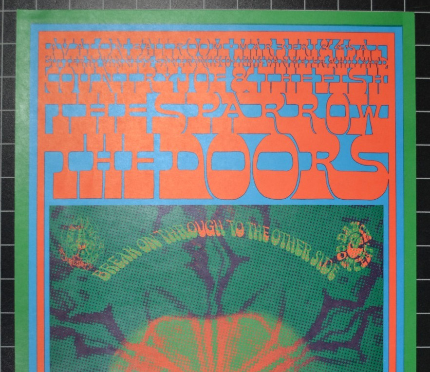 FAMILY DOG 50 - THE DOORS - COUNTRY JOE AND THE FISH - SECOND PRINTING POSTER