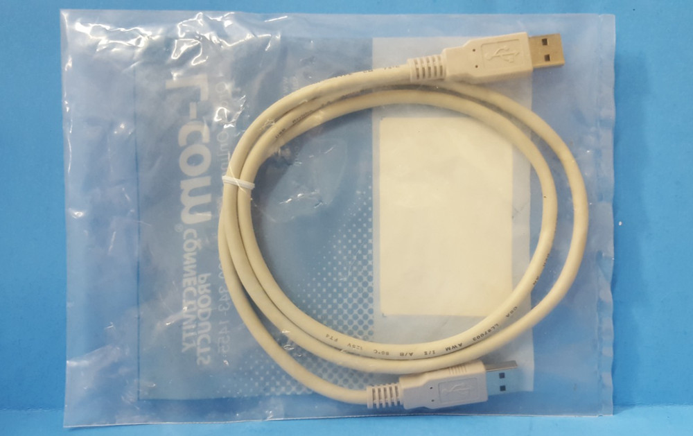 ONE PC- COMPUTER USB CABLE, 1M, L-COM, CSMUAA-1M, TYPE A -TO- TYPE A