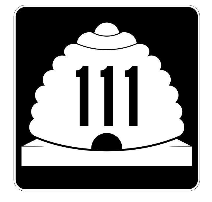 Utah State Highway 111 Sticker Decal