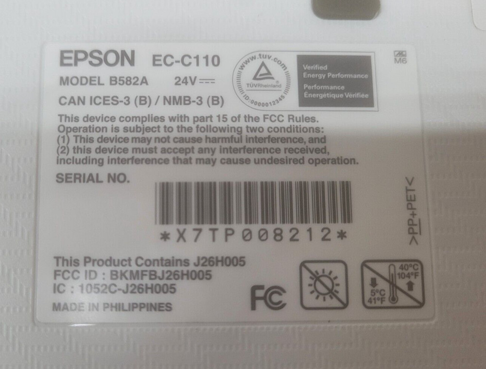 EPSON EC-C110 Wireless Mobile Printer