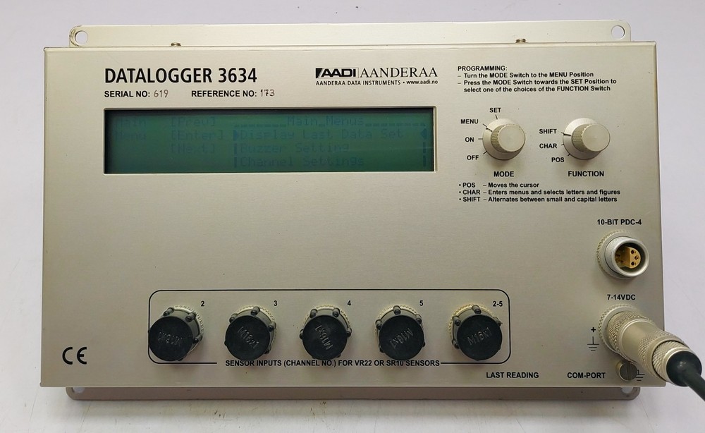 AADI Aanderaa Instruments Data logger 3634