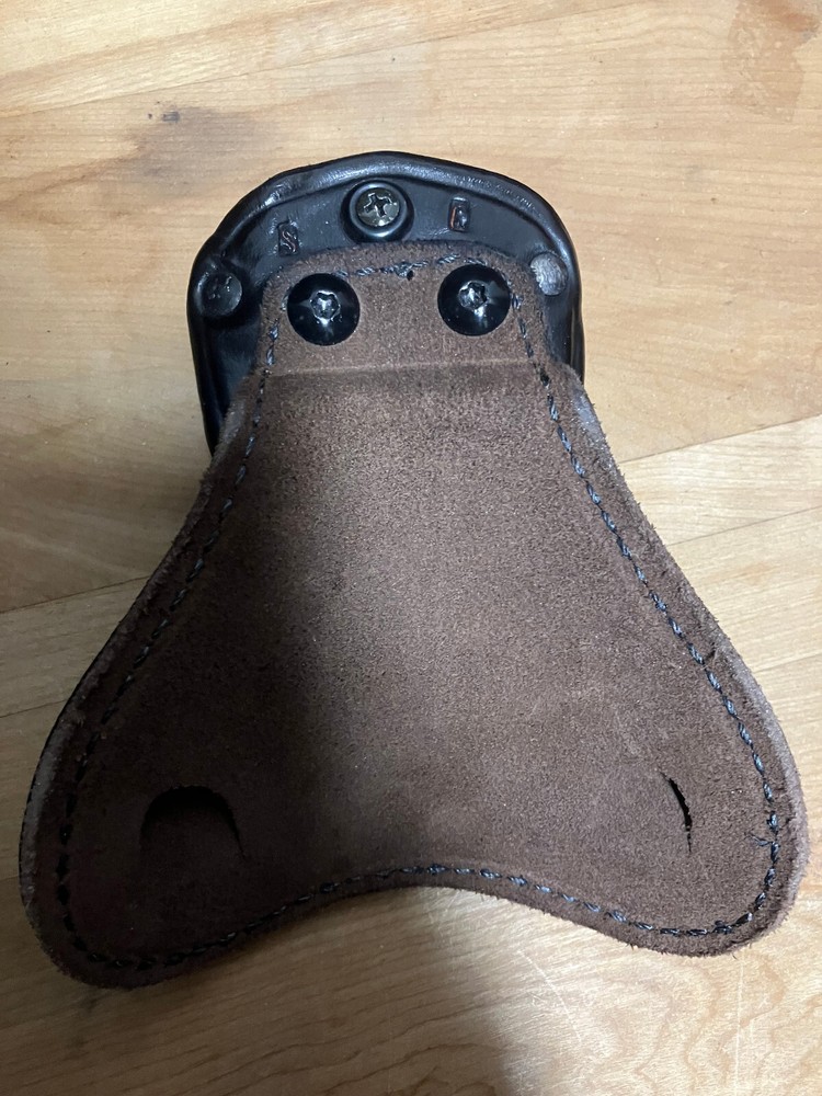 Leather magazine carrier single stack .380 paddle