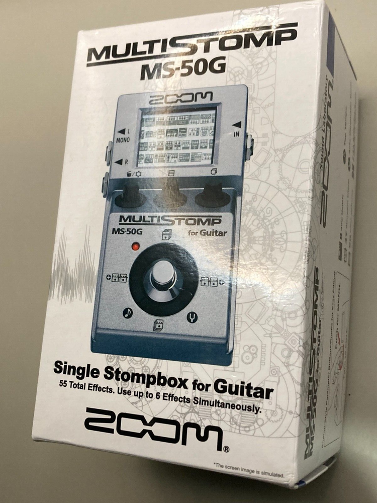 Zoom MS-50G MultiStomp Multi-Effects Guitar Effect Pedal Tested Work from Japan