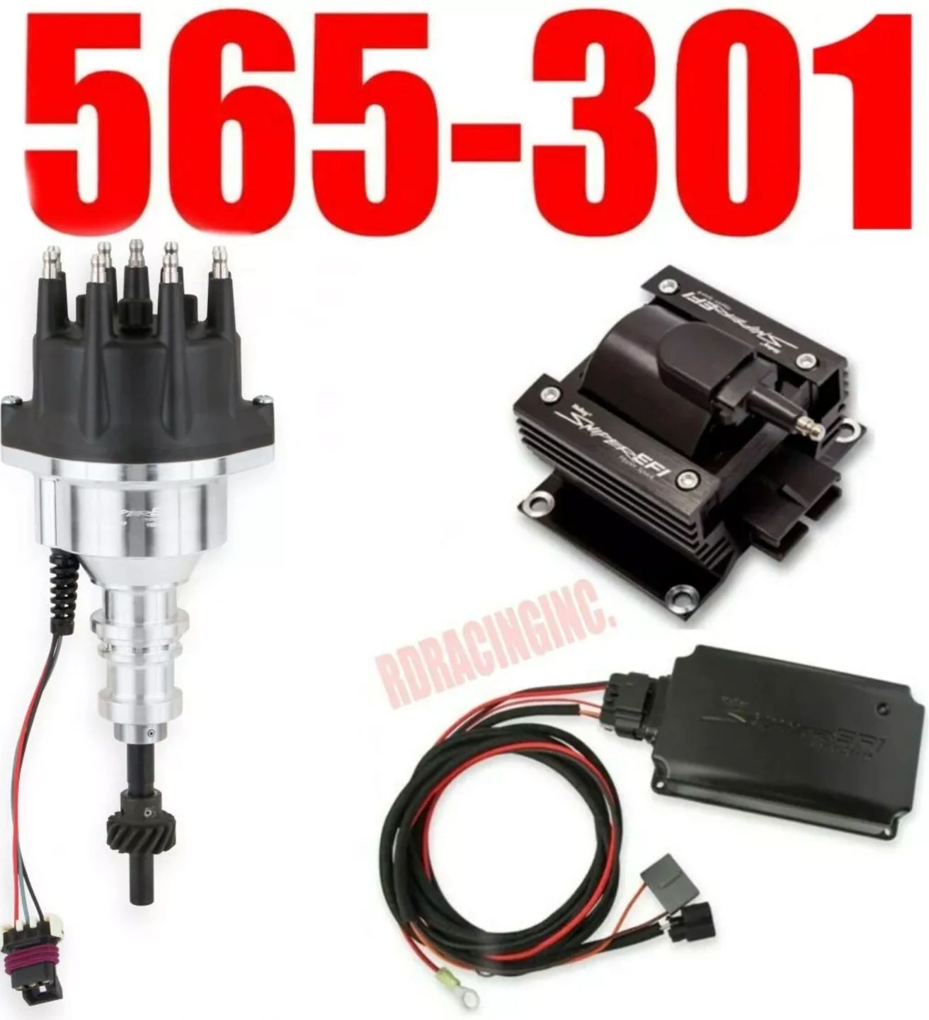 Holley 565 301  Sniper EFI HyperSpark Distributor Kit combo FORD (260/289/302)