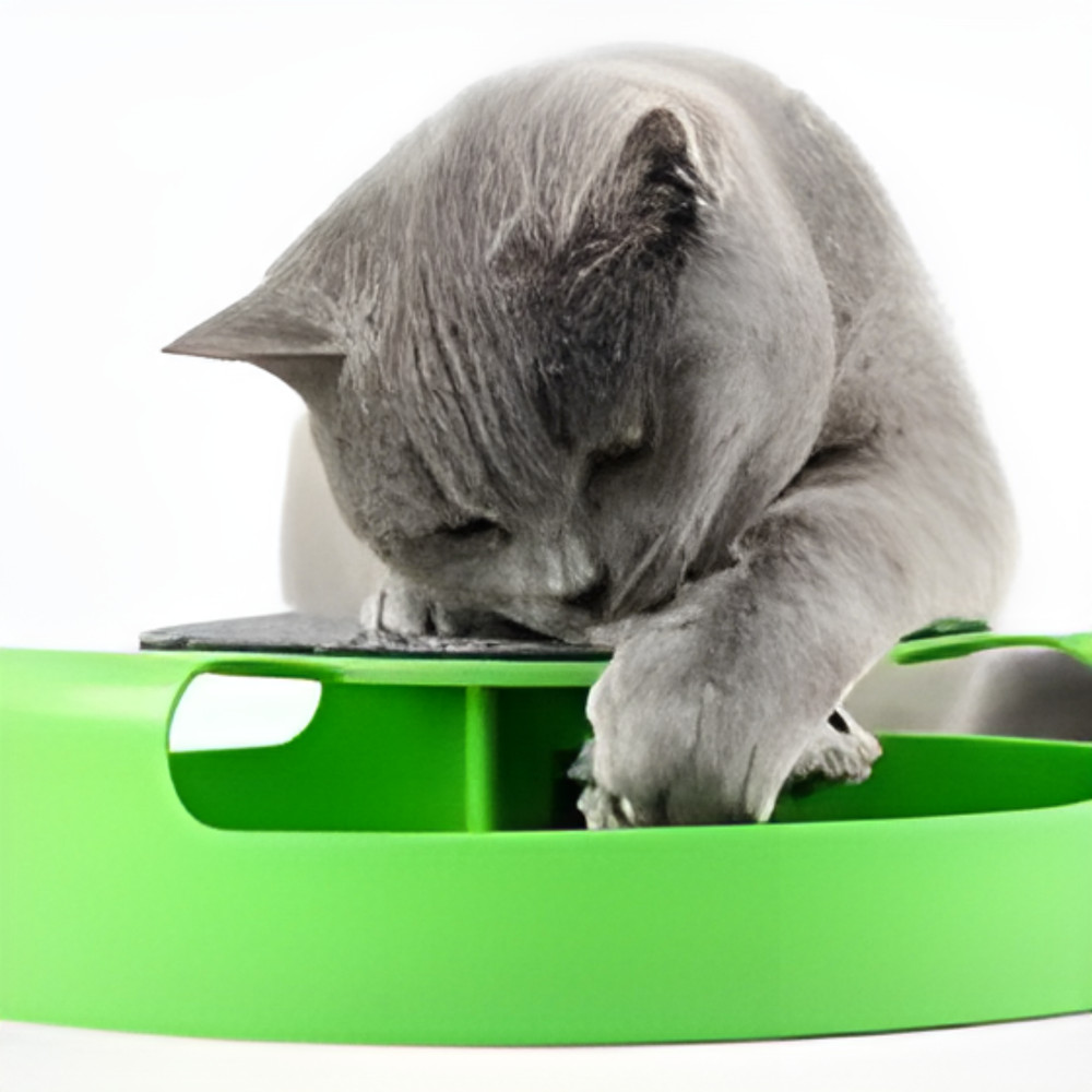 Smart Pet Exercise & Training Play Pad | Interactive Cat Toy 360° Rotating Mouse