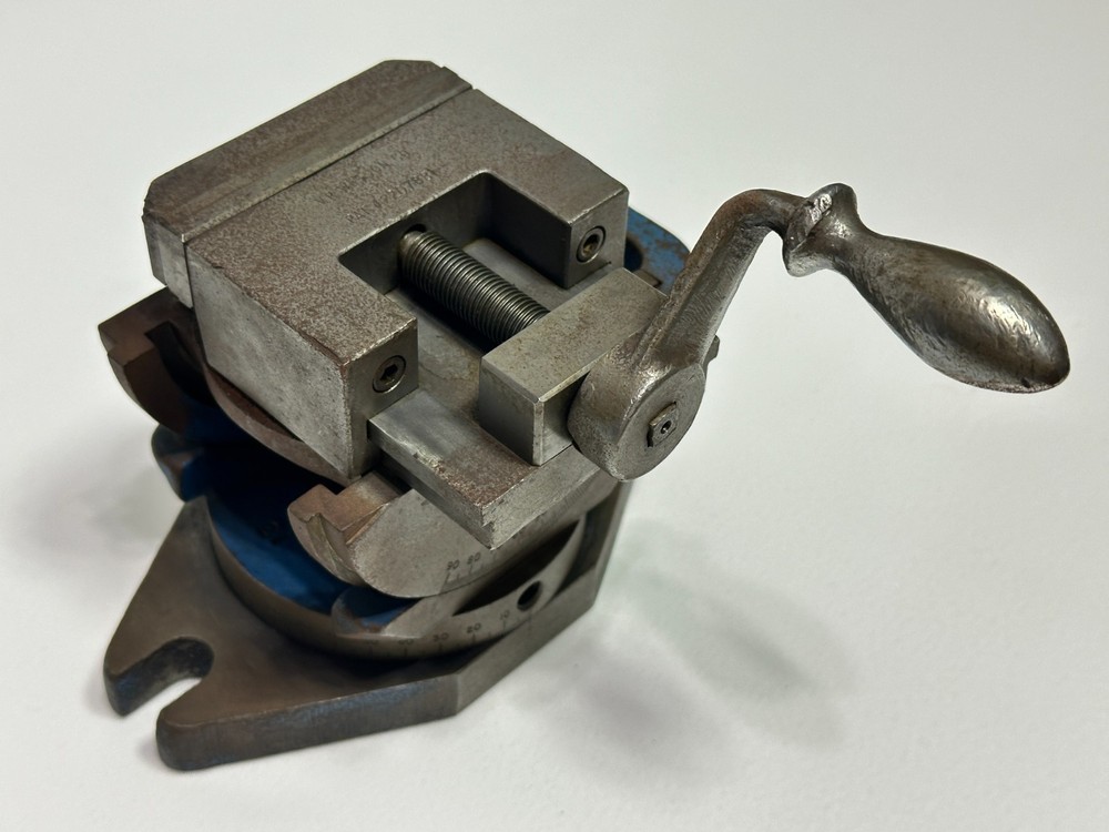 VR WESSON USA Compound Universal Milling Grinding Angle Vise, 3" Jaws, 3 Axis