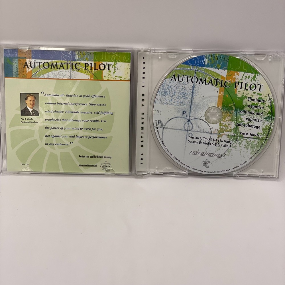 Automatic Pilot Paraliminal CD Paul Scheele Self Help Personal Development