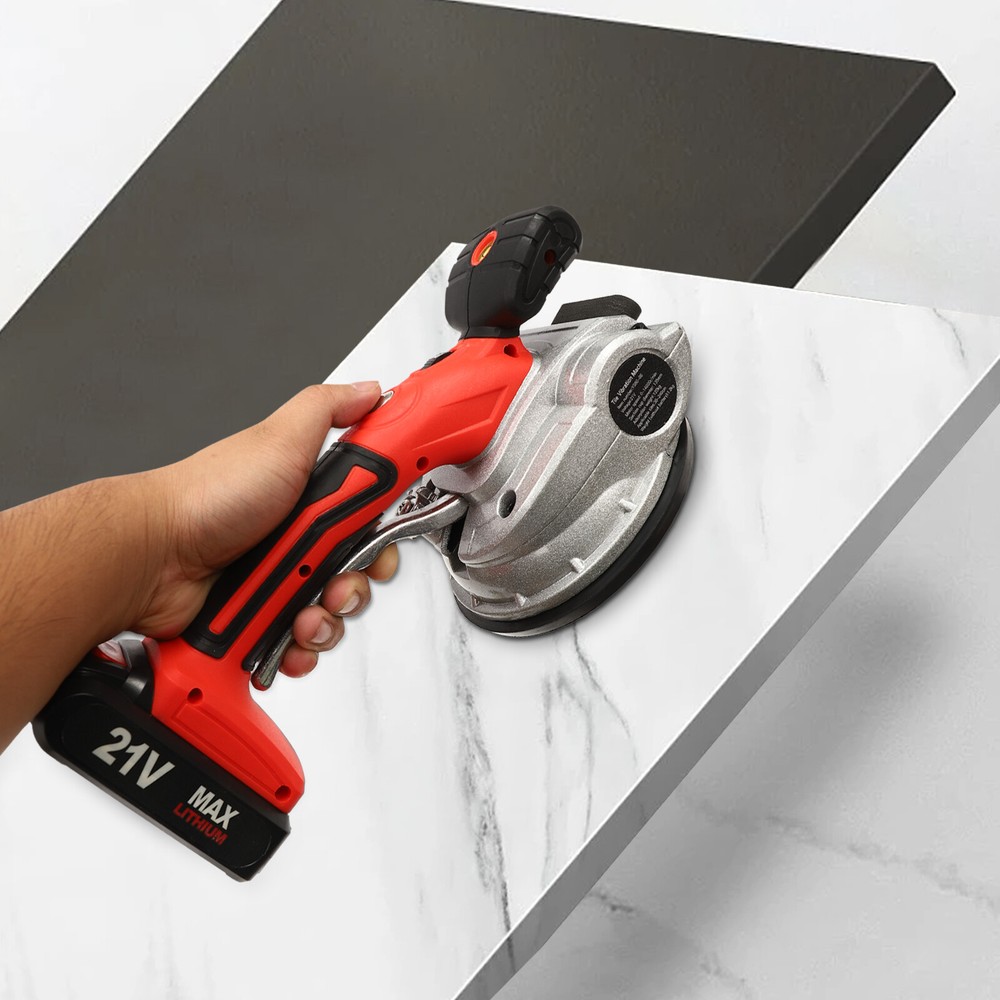 6 Speed Tile Vibration Machine Handheld Tile Tiling Machine 13.5cm Disc Diameter