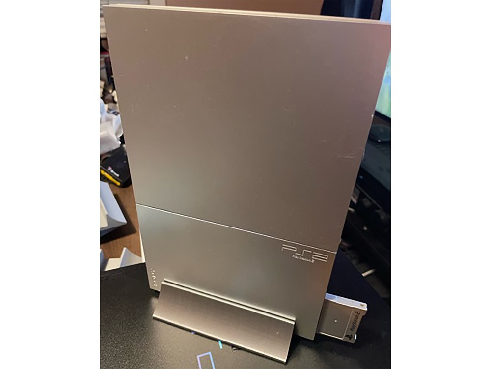 Sony PlayStation 2 PS2 Slim Vertical Stand Sleek Compact Console System Holder