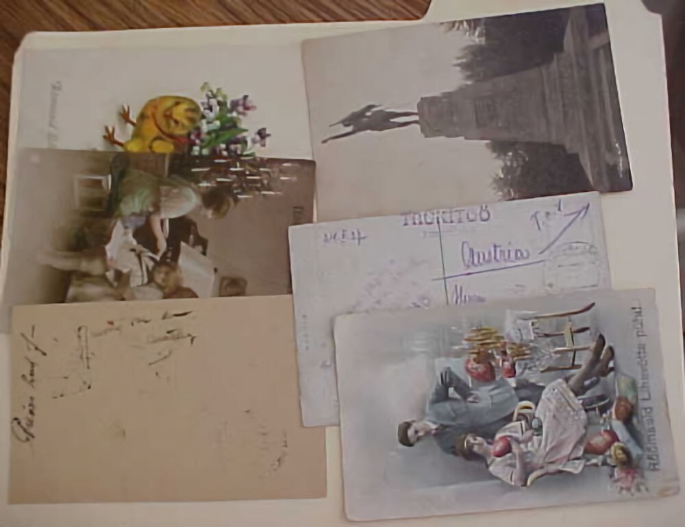 LATVIA 6 DIFF. TPO's 1920,S on CARD