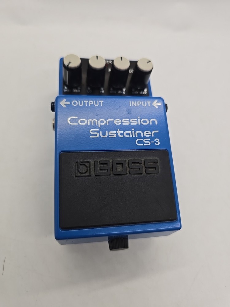 Boss CS-3 Compressor Sustainer Guitar Effect Pedal With Box