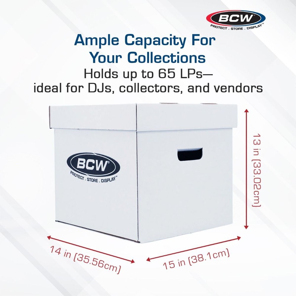 1 BCW 33 RPM Record Storage Box