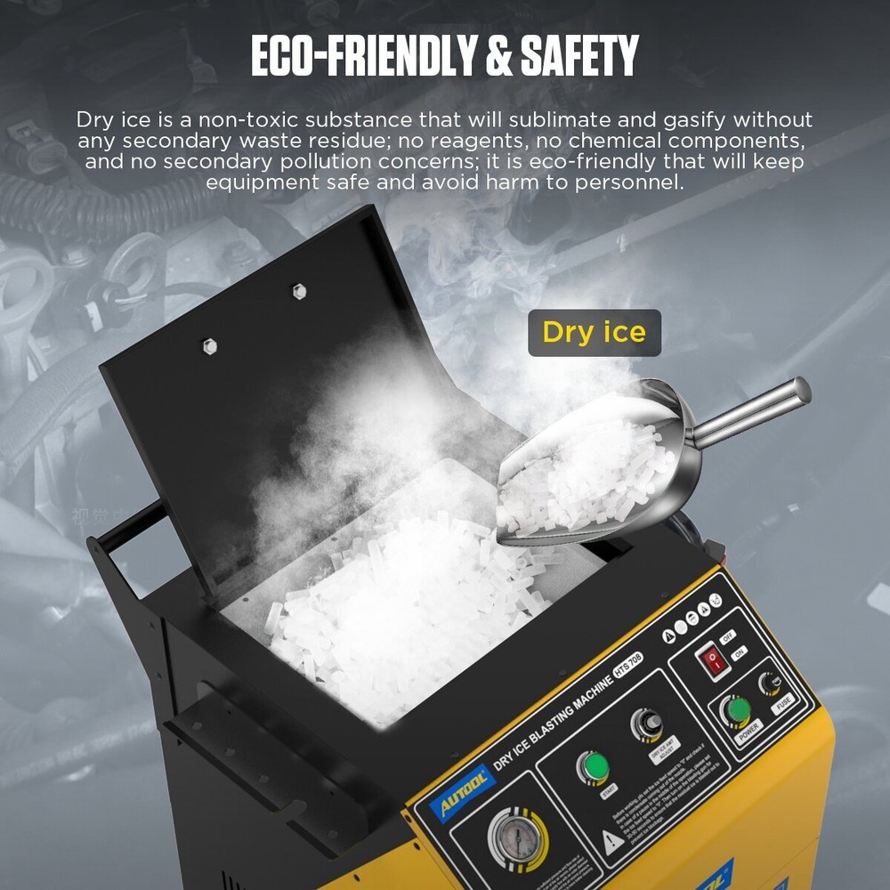 AUTOOL HTS708 Dry Ice Blasting Cleaning Machine Efficient Dry Ice Blaster Machin