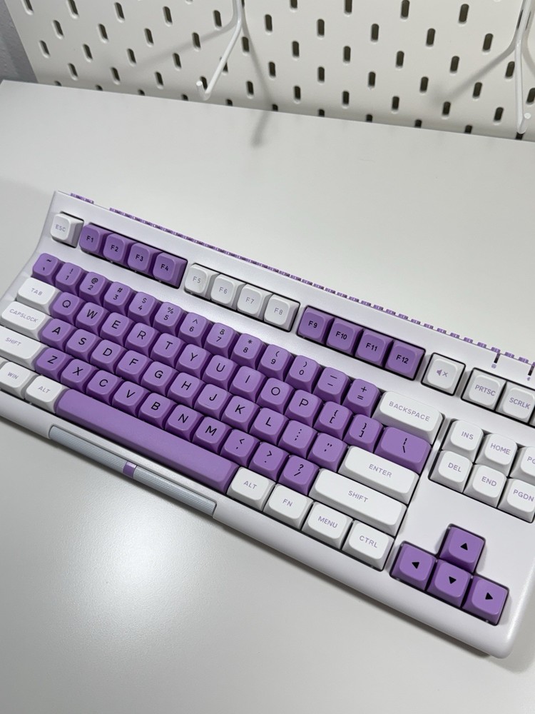 EPOMAKER BRICK 87 Mechanical Keyboard Wired Purple White