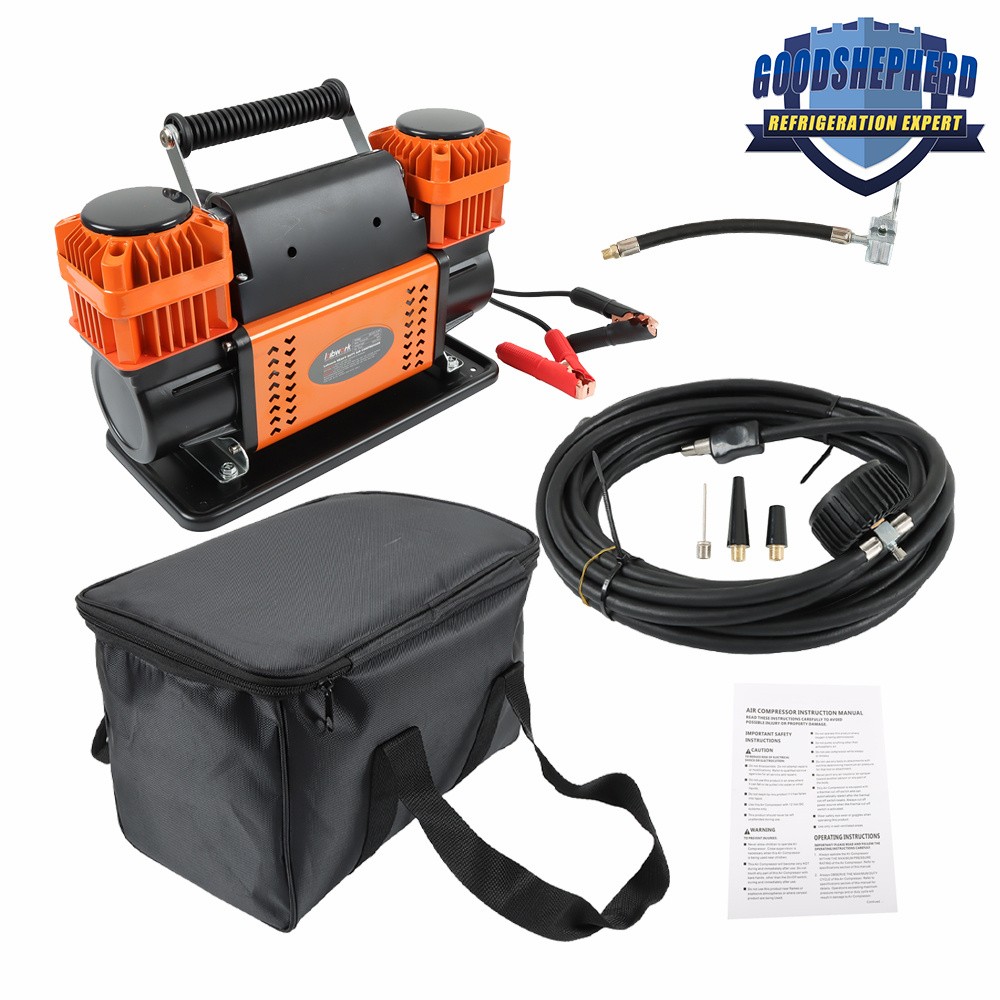 For Truck Tires 150 PSI Dual Cylinder 12V Portable Tire Inflator Heavy Duty