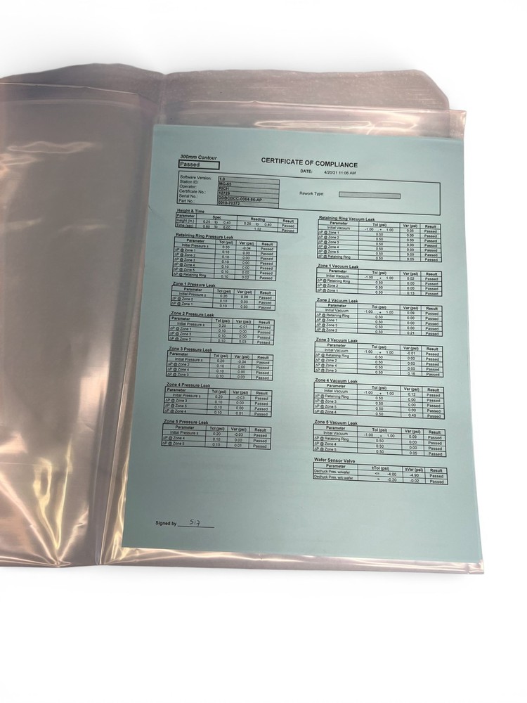 APPLIED MATERIALS 0010-70372 CMP POLISHING HEAD COPPER PROCESS MIRRA REFLEXION