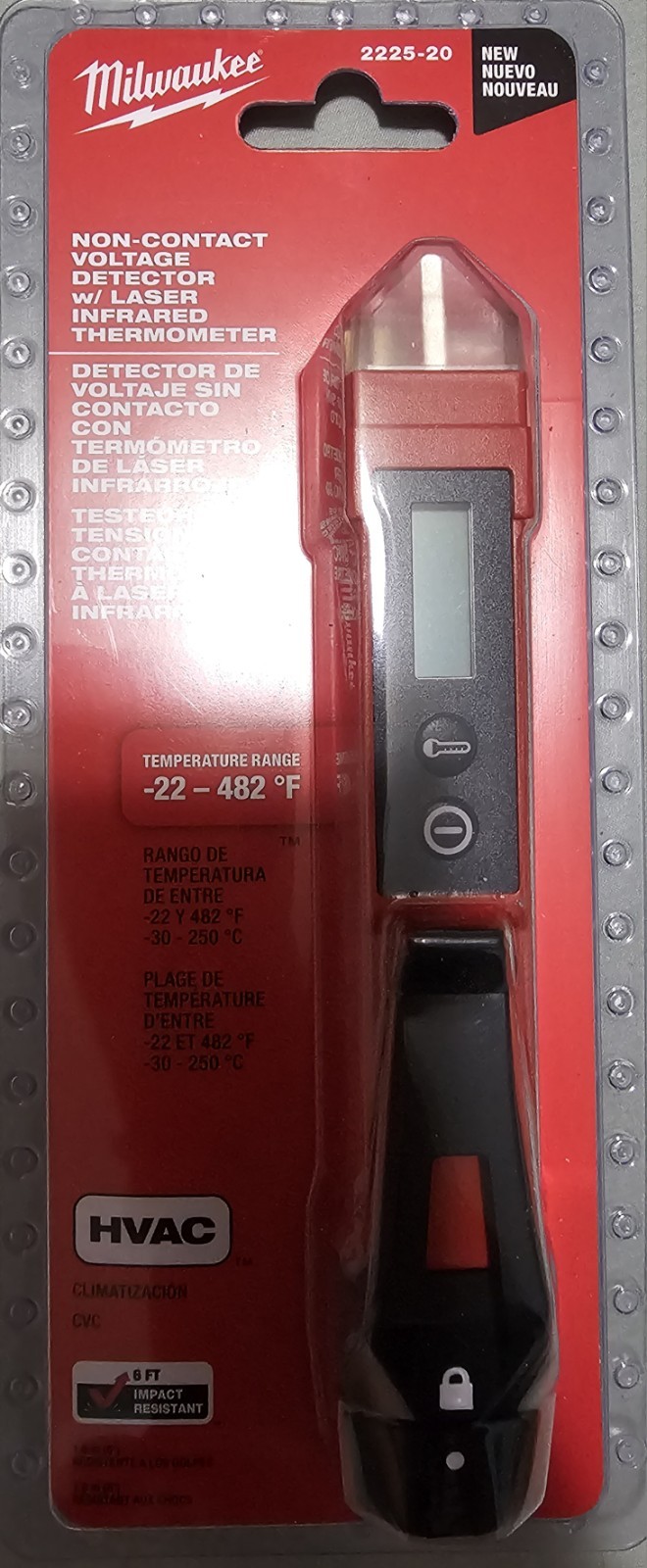 Milwaukee Non-Contact Voltage Detector W/Laser Infrared Thermometer  2225-20