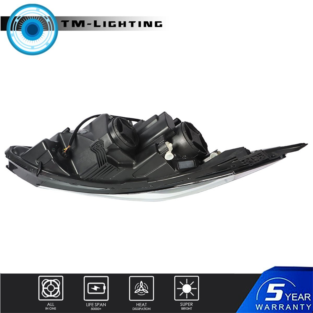 Headlights Headlamps For 2016 2017 2018 19 Chevrolet Cruze Sedan Pair Set