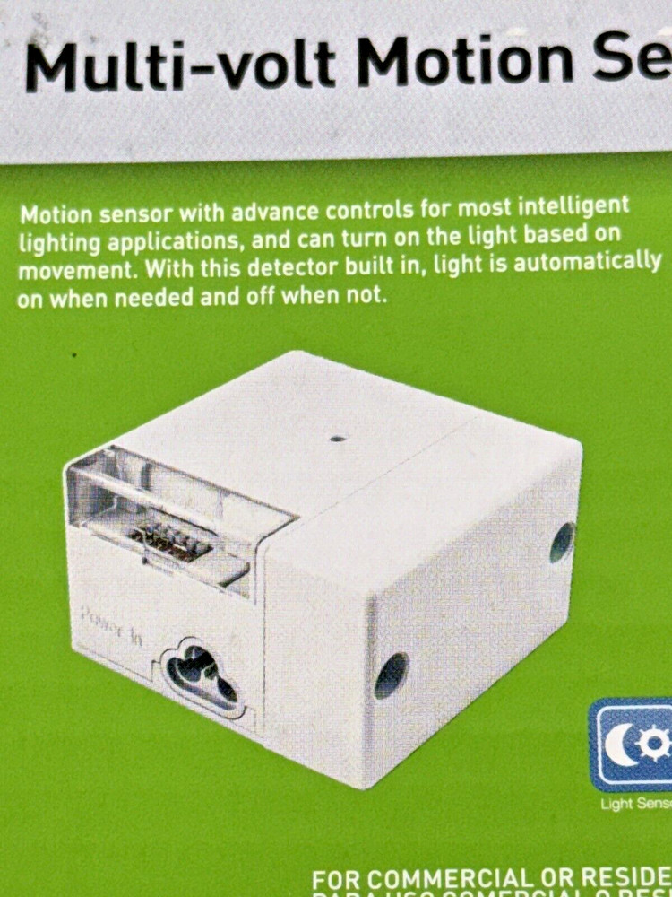 ETI Motion Sensor 90600121 Occupancy Switch 120-277V Direct Wire LED Fluorescent