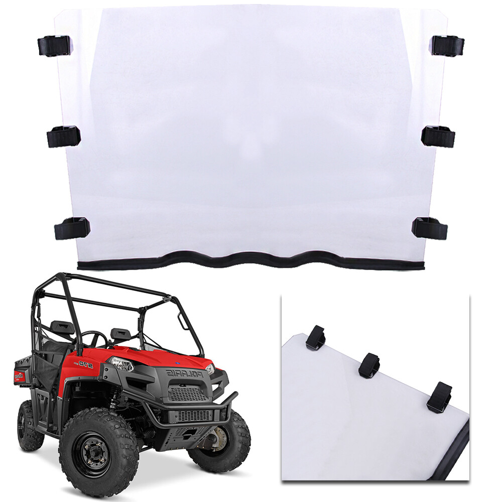 For 2012 2013 2014 Polaris Ranger 800 Midsize Scratch-Resistant Full Windshield