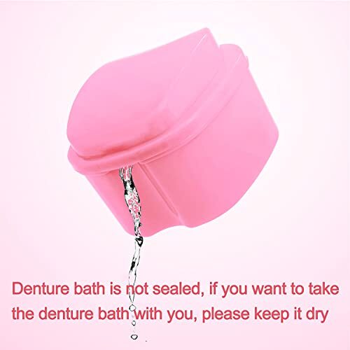 Denture Brush Retainer Case, Denture Case,Denture Cups Bath,Dentures Container